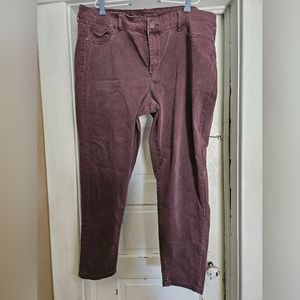 Maurices light maroon jeggings